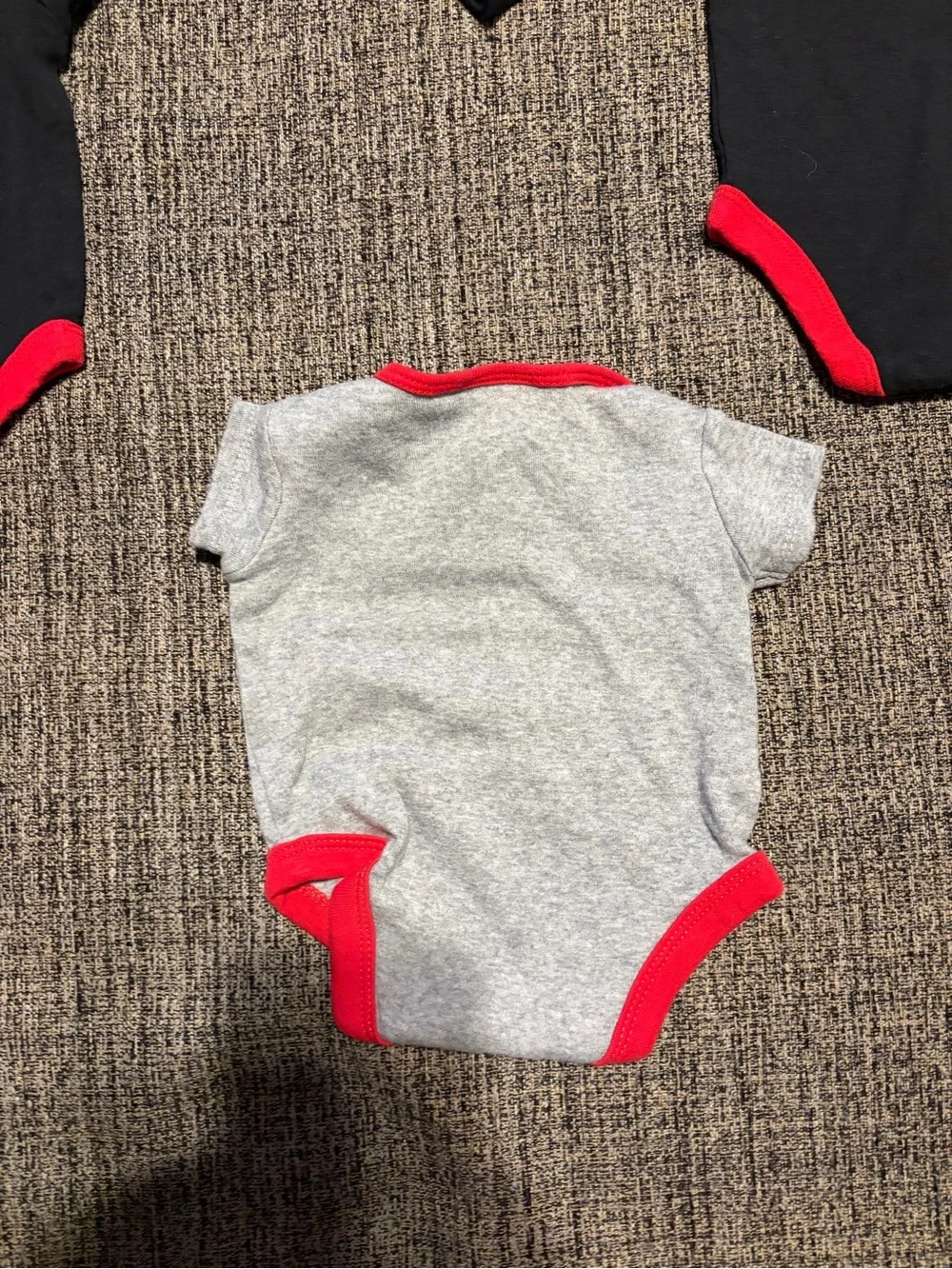 Nebraska Huskers Baby One-Piece Bodysuit - Red & Black Bundle 3 pcs